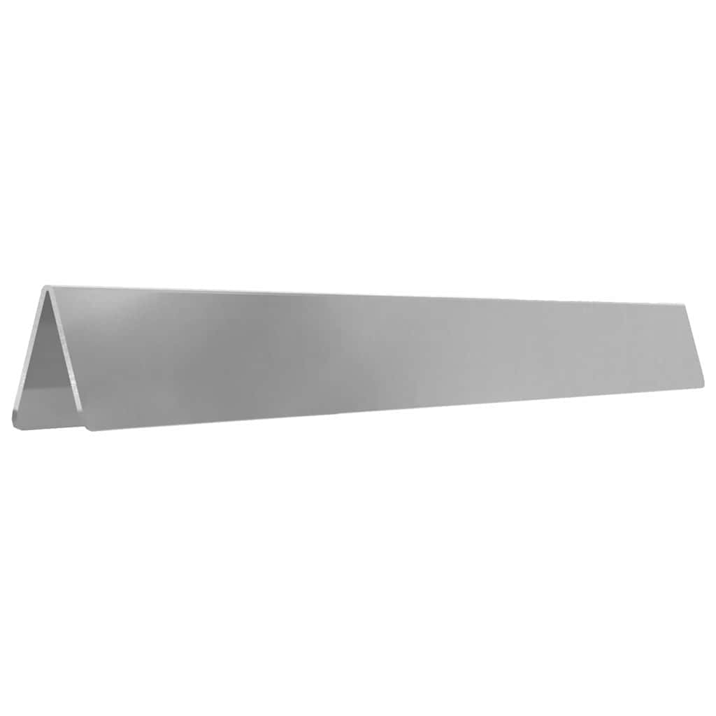 Bordura per Prato 4 pcs Argento 450 x 0,05 x 10 cm | homemem39