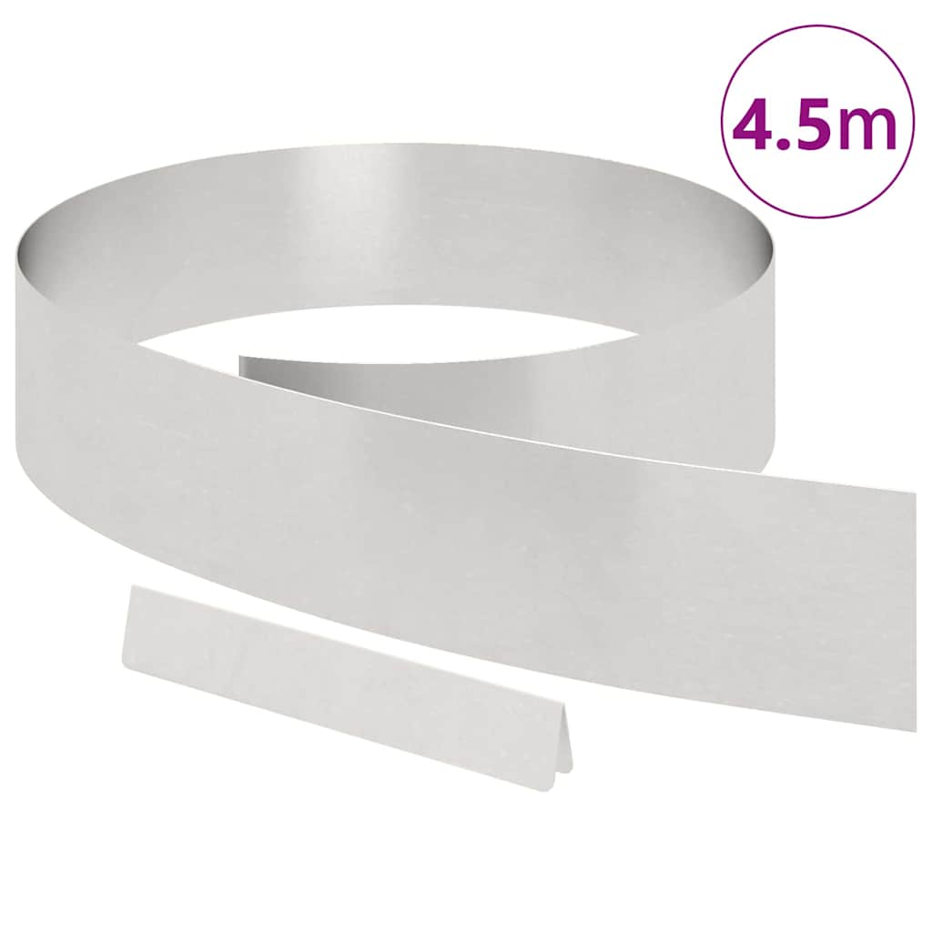Bordura per Prato Argento 450 x 0.05 x 15 cm | homemem39