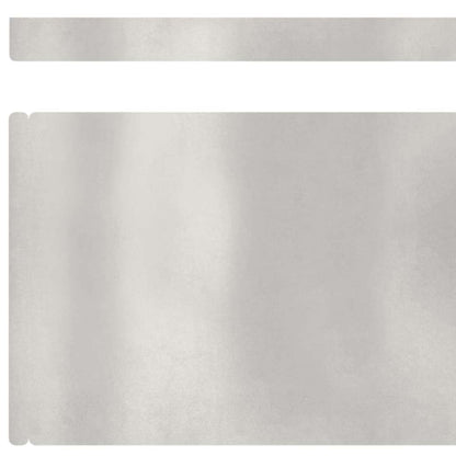 Bordura per Prato 4 pcs Argento 450 x 0.05 x 15 cm