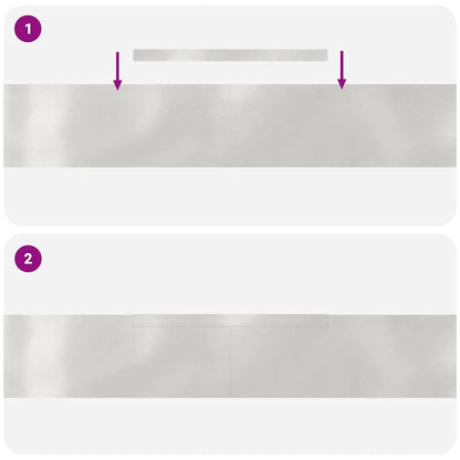 Bordura per Prato 4 pcs Argento 450 x 0.05 x 15 cm