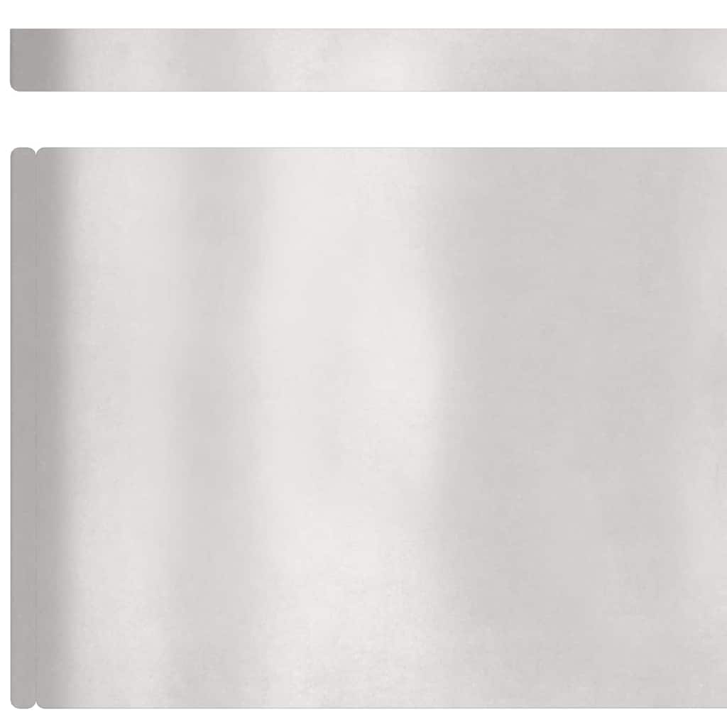 Bordura per Prato 4 pcs Argento 450 x 0,05 x 20 cm | homemem39