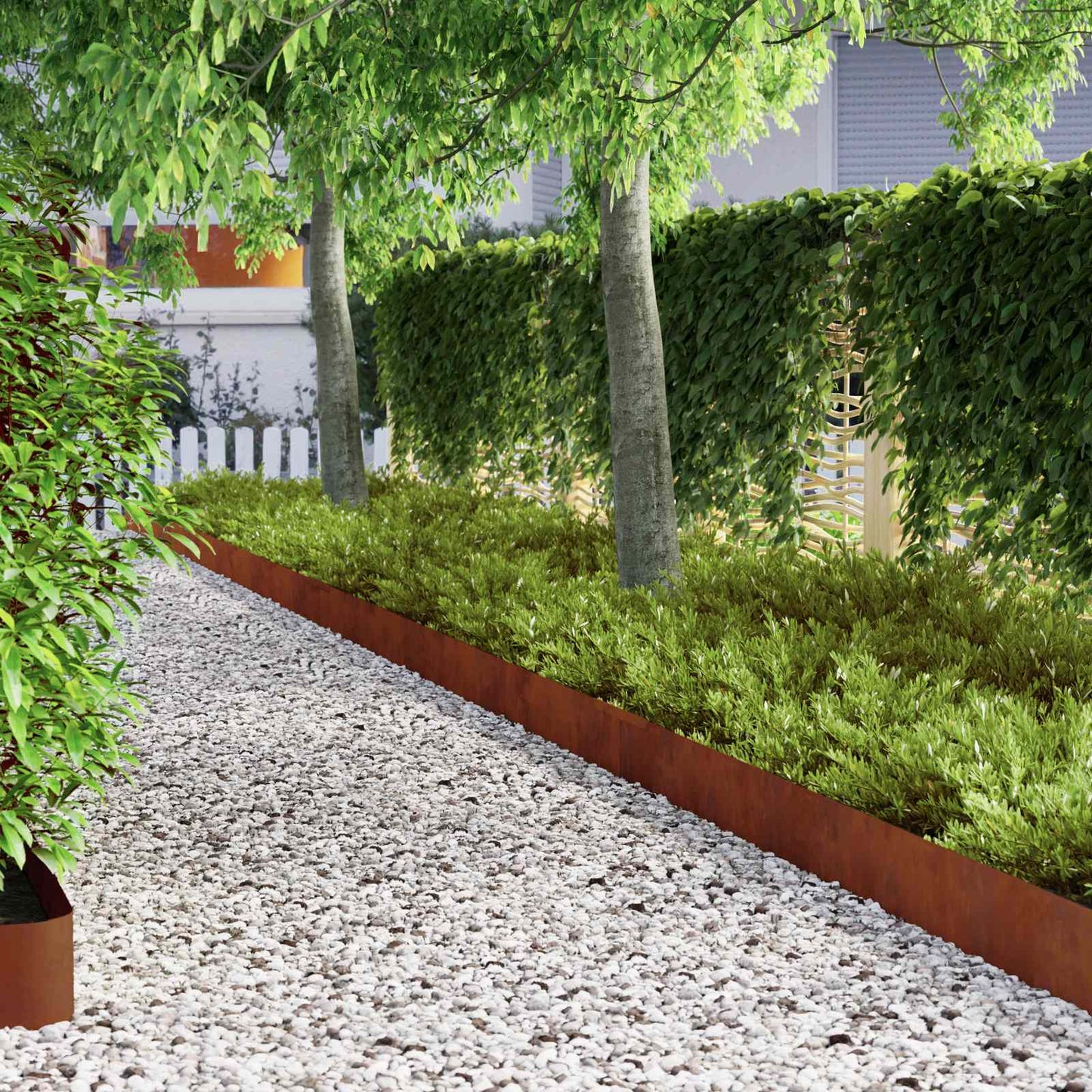 Bordura per Prato Ruggine 450 x 0,05 x 20 cm | homemem39