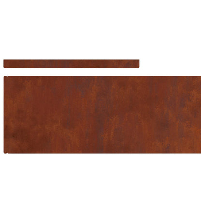 Bordura per Prato Ruggine 450 x 0,05 x 20 cm | homemem39