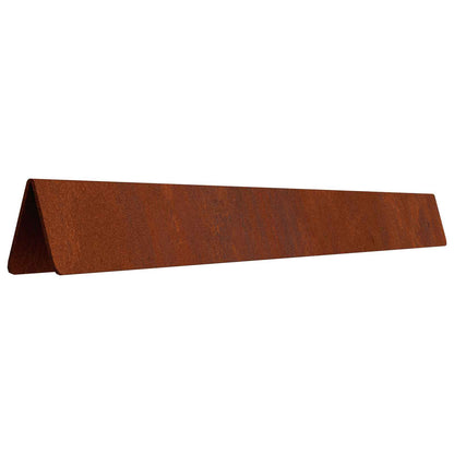 Bordura per Prato 4 pcs Ruggine 450 x 0,05 x 20 cm | homemem39