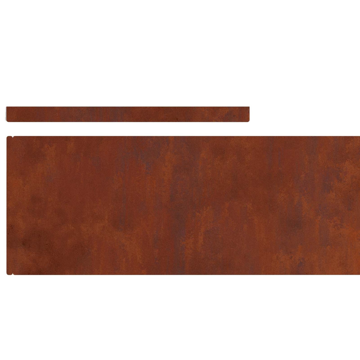 Bordura per Prato 4 pcs Ruggine 450 x 0,05 x 20 cm | homemem39