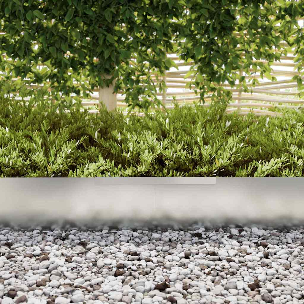 Finitura per Prato da Giardino 4 pcs Argento 450 x 25 cm