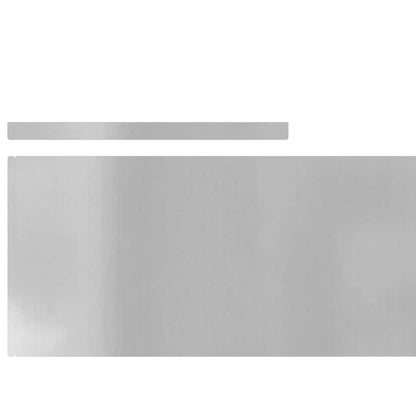 Finitura per Prato da Giardino 4 pcs Argento 450 x 25 cm