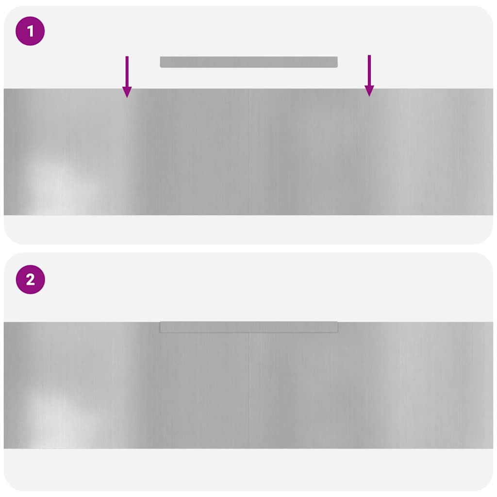 Finitura per Prato da Giardino 4 pcs Argento 450 x 25 cm