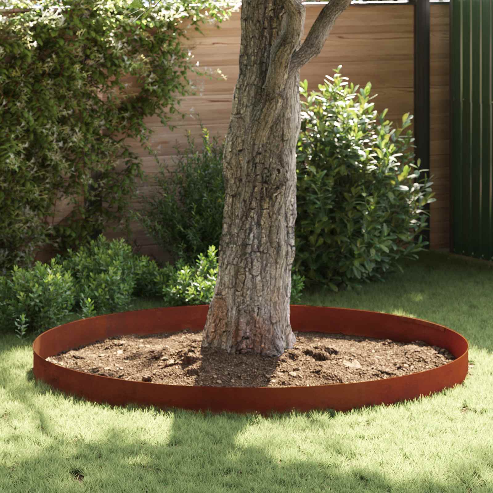 Bordura per Prato 4 pcs Ruggine 450 x 0,05 x 25 cm | homemem39