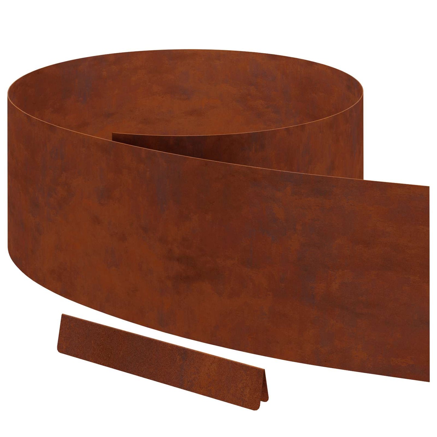 Bordura per Prato 4 pcs Ruggine 450 x 0,05 x 25 cm | homemem39