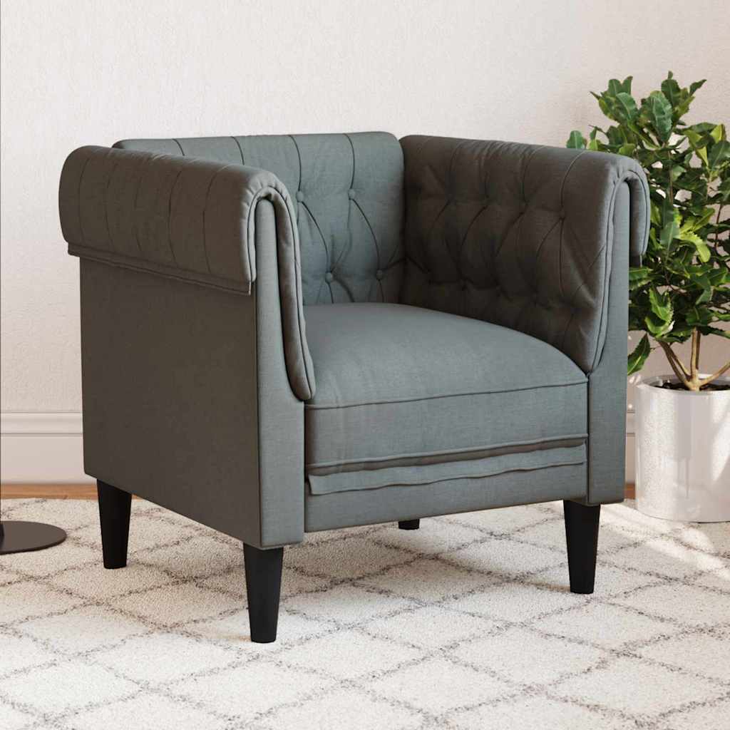 Divano Grigio scuro 78,5 x 74,5 x 74,5 cm Poliestere
