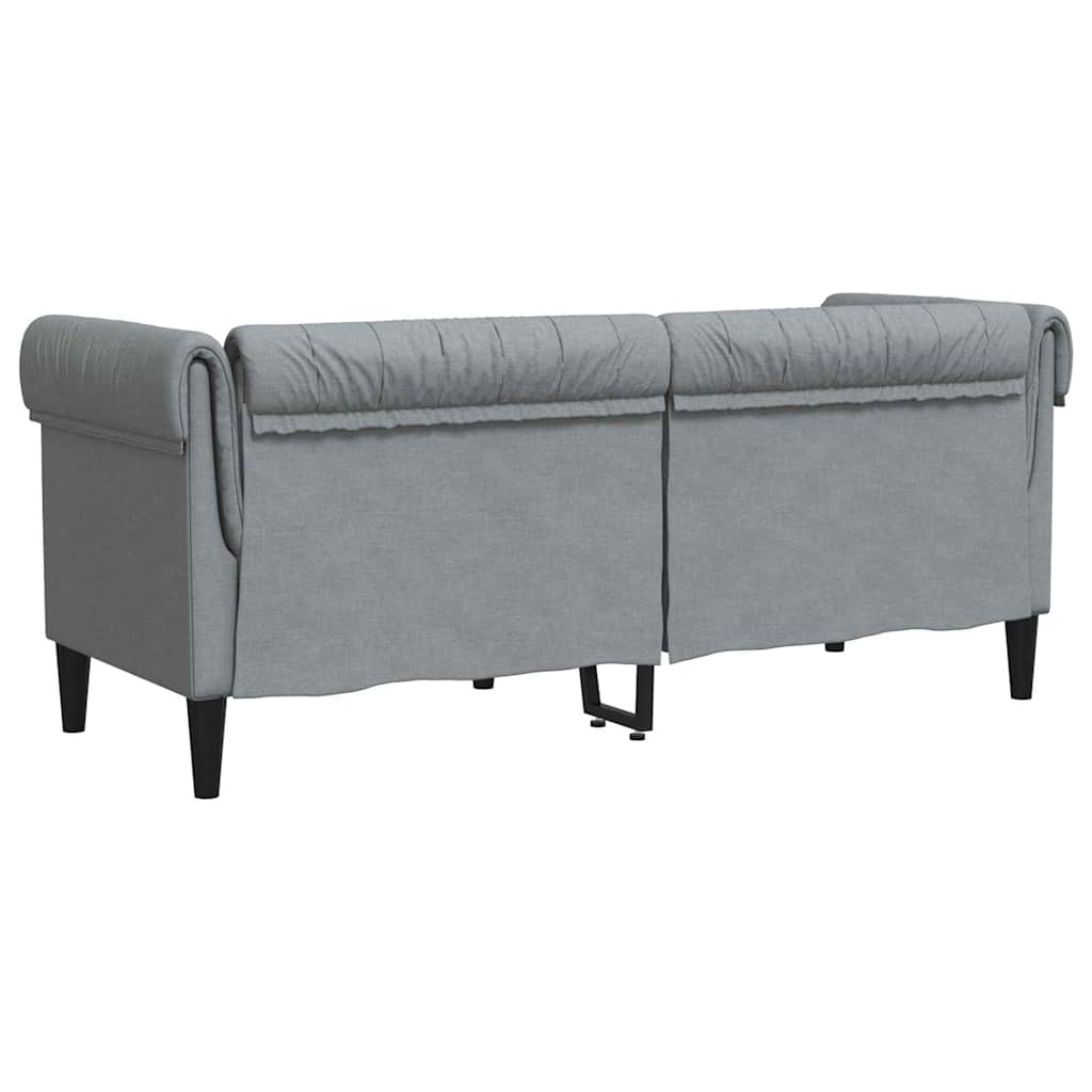 Divano Chesterfield Altro Grigio chiaro 182.5 x 74.5 x 74.5 cm - homemem39