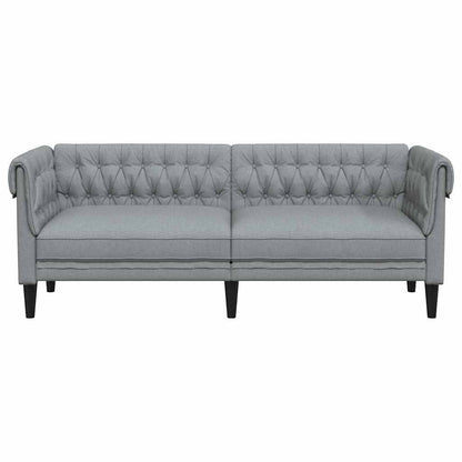 Divano Chesterfield Altro Grigio chiaro 201.5 x 74.5 x 74.5 cm - homemem39