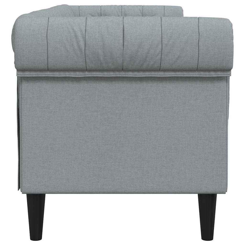 Divano Chesterfield Altro Grigio chiaro 201.5 x 74.5 x 74.5 cm - homemem39