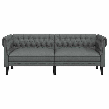 Divano Grigio scuro 201,5 x 74,5 x 74,5 cm Poliestere