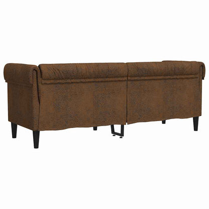 Divano Marrone 201,5 x 74,5 x 74,5 cm Poliestere | homemem39