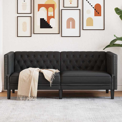 Divano Nero 174 x 74,5 x 70,5 cm PVC | homemem39