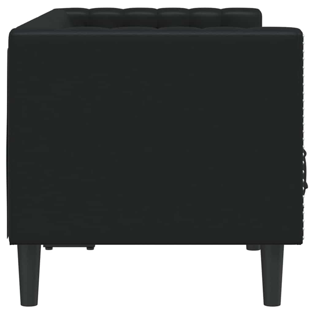 Divano Chesterfield Nero 174 x 74.5 x 70.5 cm Pelle sintetica - homemem39