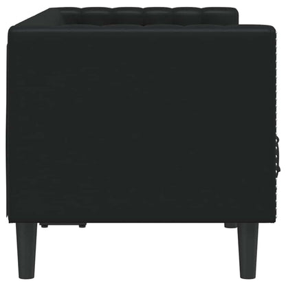 Divano Chesterfield Nero 174 x 74.5 x 70.5 cm Pelle sintetica - homemem39