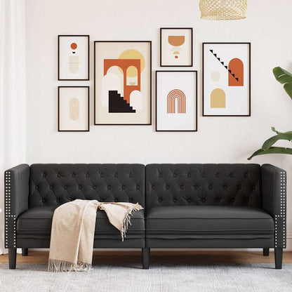 Divano Nero 194 x 74,5 x 70,5 cm PVC | homemem39