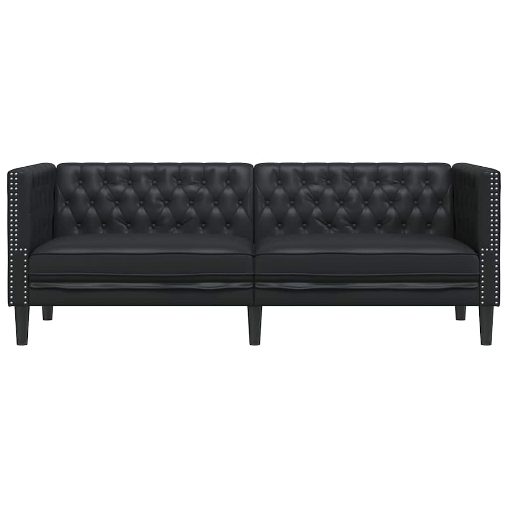 Divano Nero 194 x 74,5 x 70,5 cm PVC | homemem39