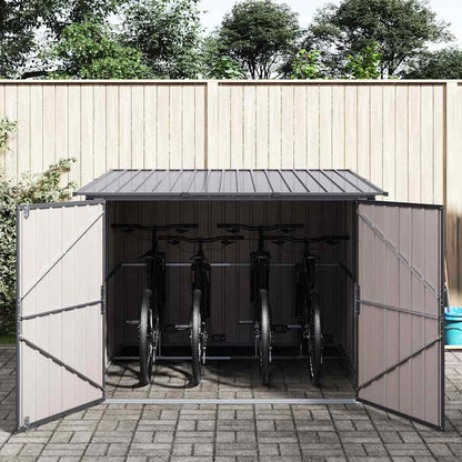 Capanno per Biciclette 3 pcs Antracite 216 x 207 x 158 cm | homemem39