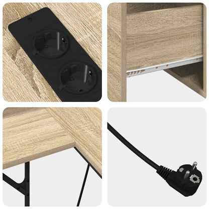 Scrivania rovere sonoma 182 x 101 x 87.5 cm Legno multistrato