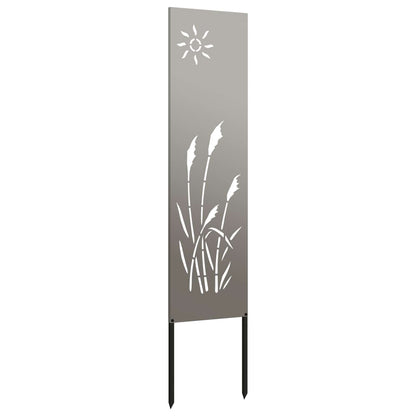 Schermo per privacy in giardino Traforo Ruggine 32 x 140 cm