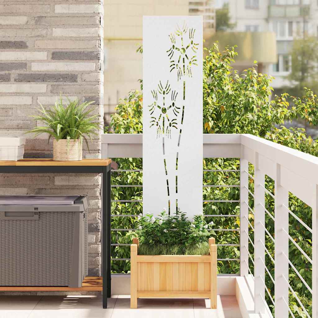 Pannello Decorativo da Giardino Altro Bianco 32 x 140 cm