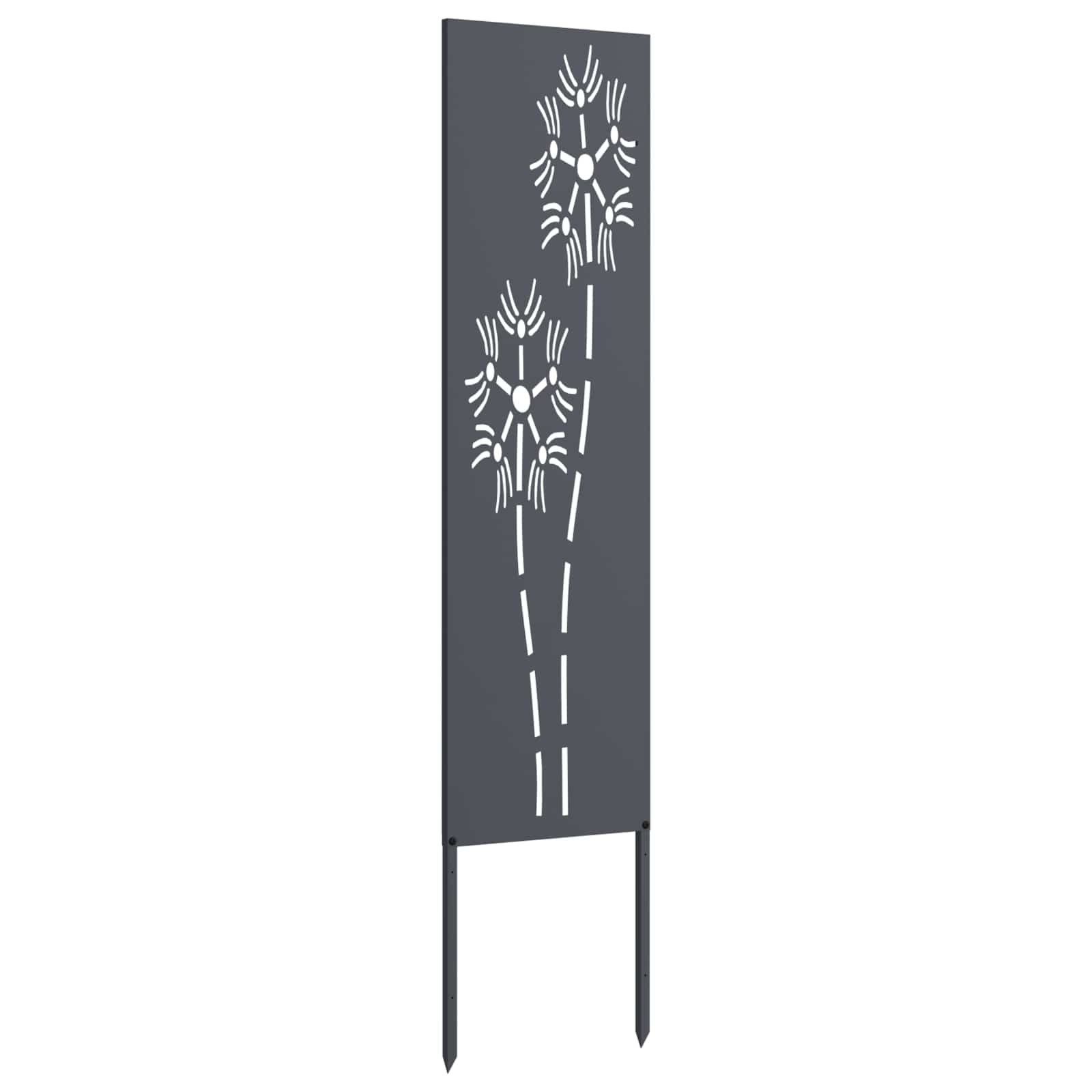 Schermo per privacy in giardino Traforo Antracite 32 x 140 cm | homemem39