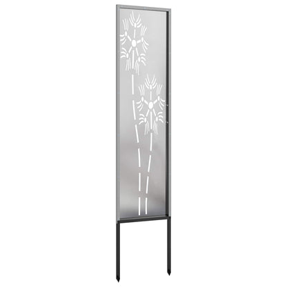 Schermo per privacy in giardino Traforo Argento 32 x 140 cm | homemem39