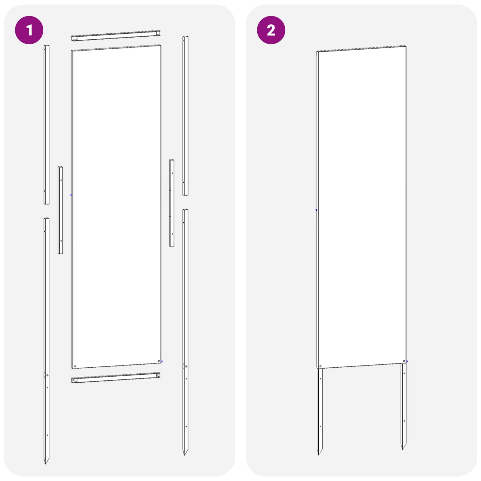 Schermo per privacy in giardino Traforo Nero 32 x 140 cm | homemem39