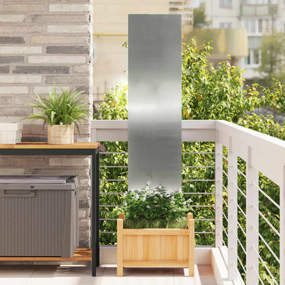 Schermo per privacy in giardino Traforo Argento 32 x 140 cm | homemem39