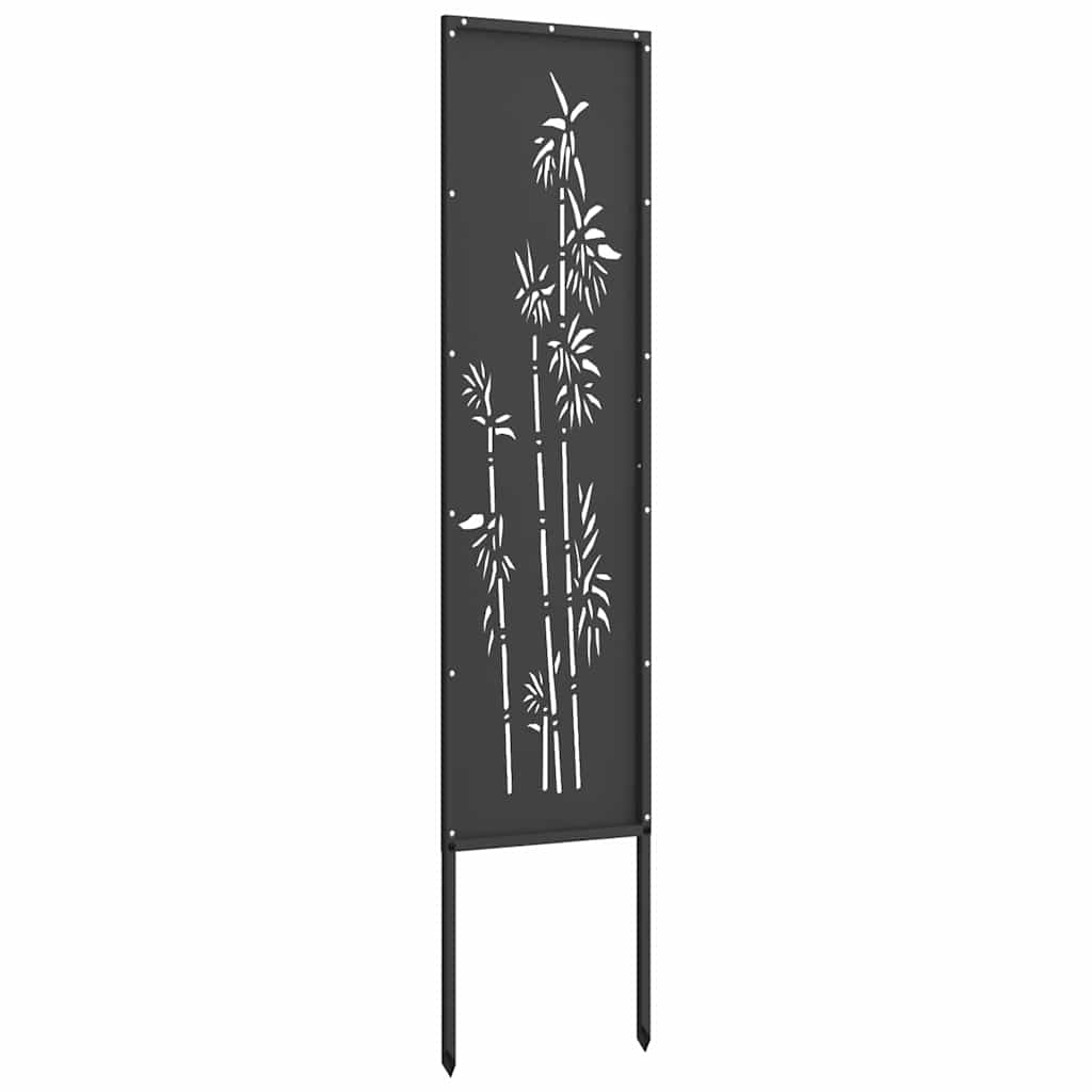 Schermo per privacy in giardino Floreale Nero 32 x 140 cm