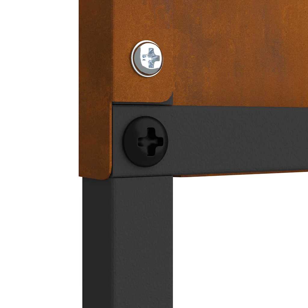 Schermo per privacy in giardino Floreale Ruggine 32 x 140 cm