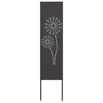 Schermo per privacy in giardino Traforo Nero 32 x 140 cm