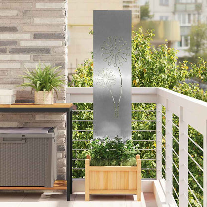 Schermo per privacy in giardino Traforo Argento 32 x 140 cm