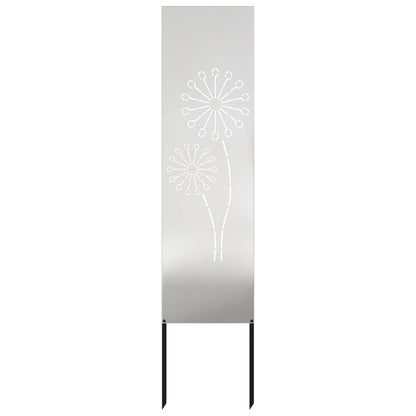 Schermo per privacy in giardino Traforo Argento 32 x 140 cm