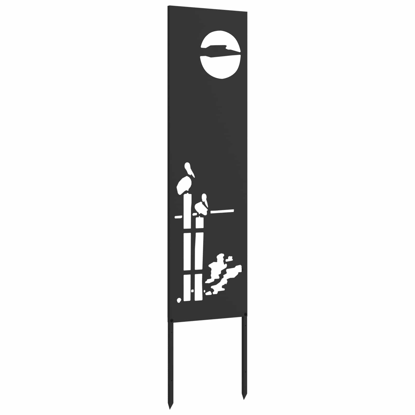 Schermo per privacy in giardino Traforo Nero 32 x 140 cm | homemem39