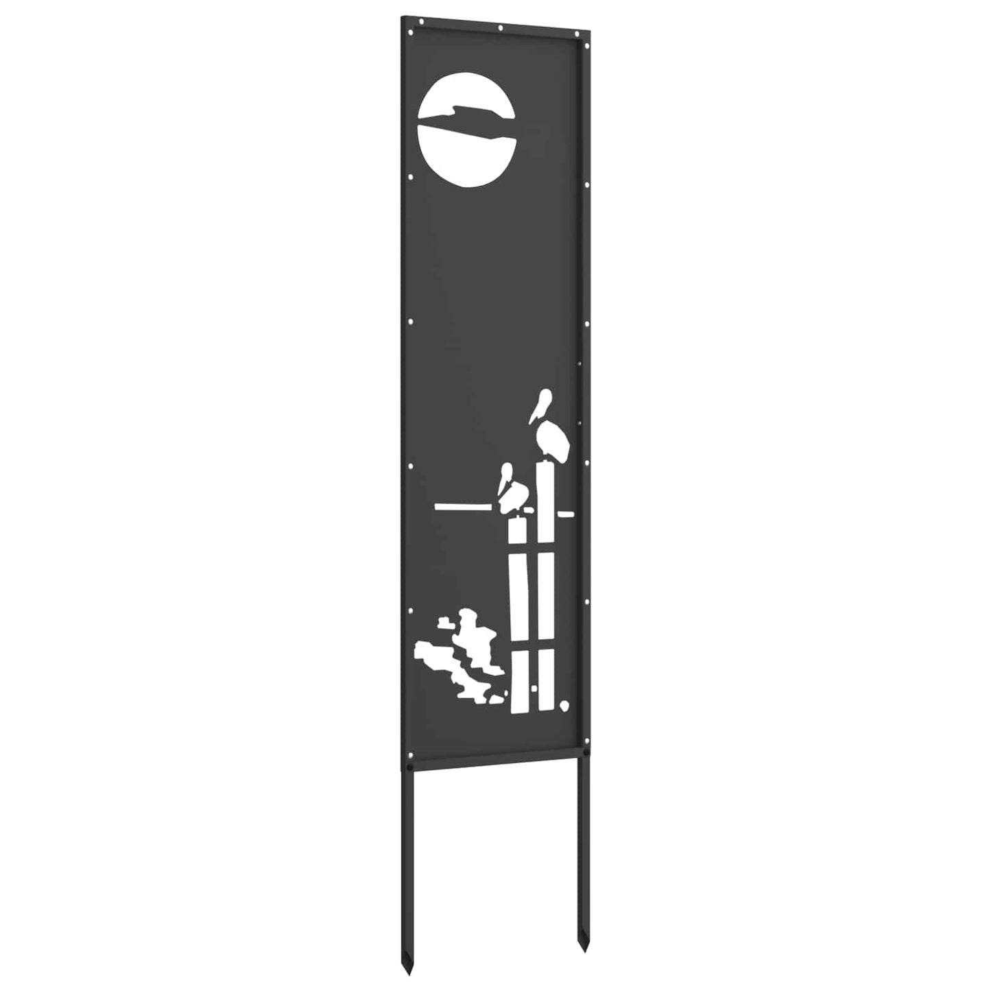 Schermo per privacy in giardino Traforo Nero 32 x 140 cm | homemem39