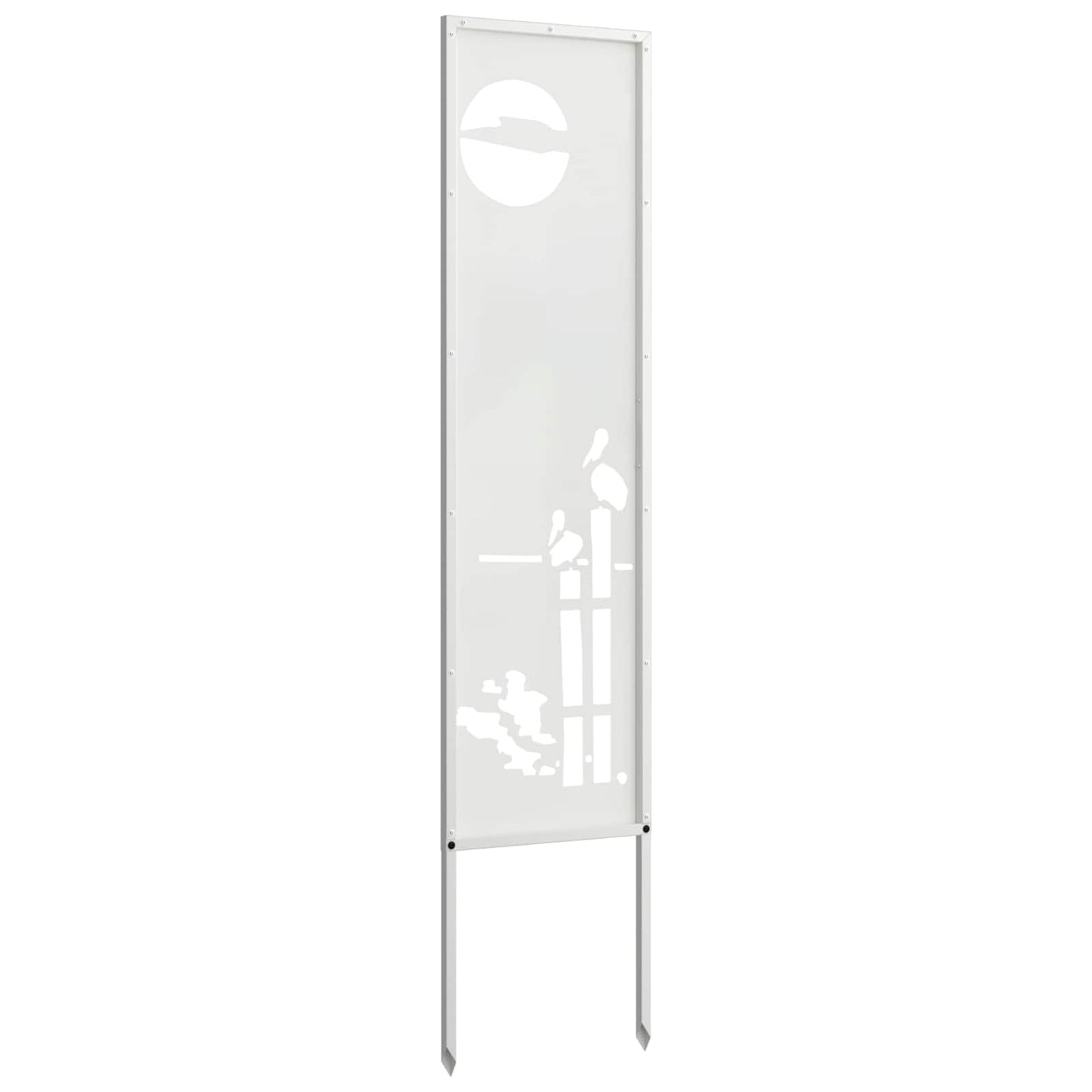 Schermo per privacy in giardino Traforo Bianco 32 x 140 cm | homemem39
