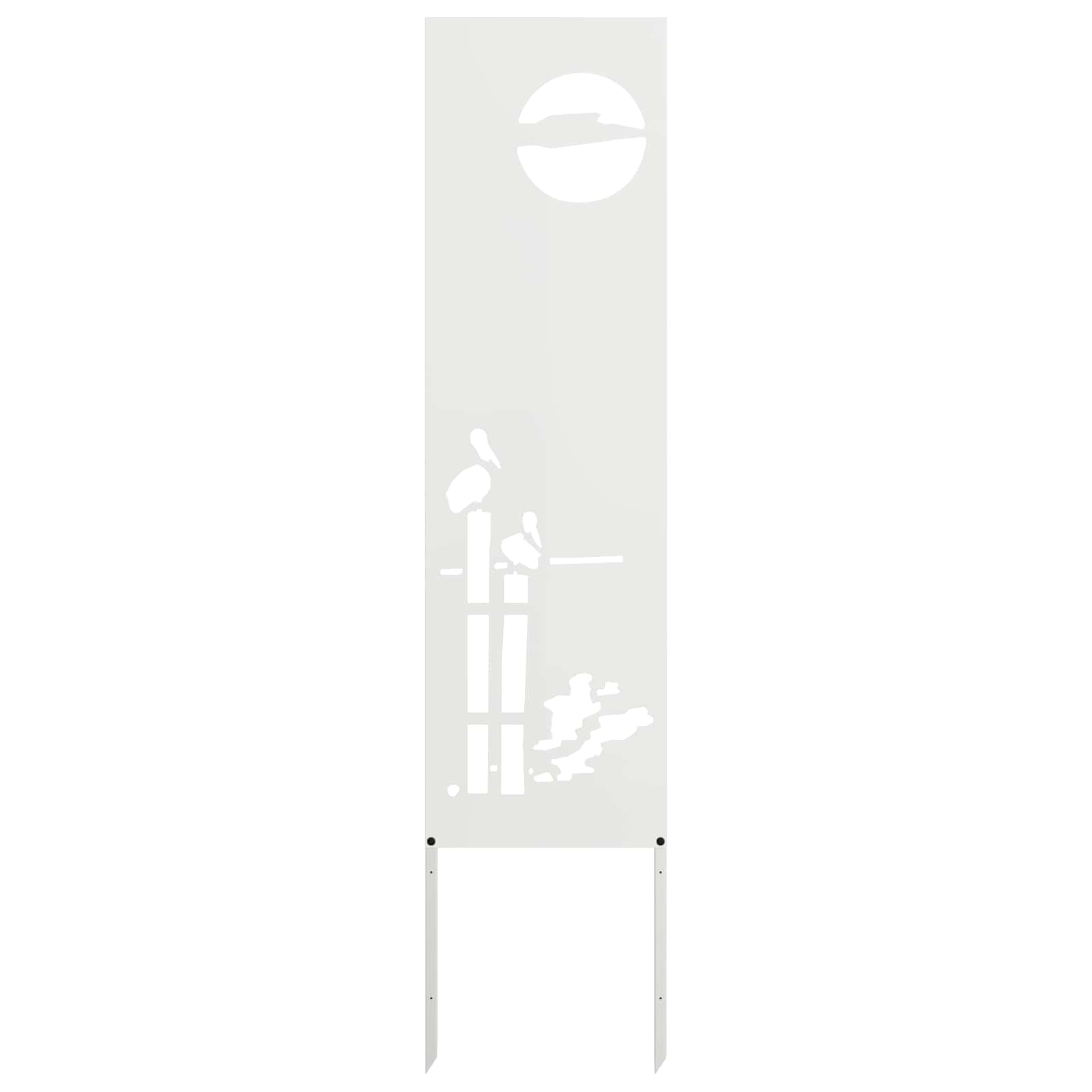 Schermo per privacy in giardino Traforo Bianco 32 x 140 cm | homemem39