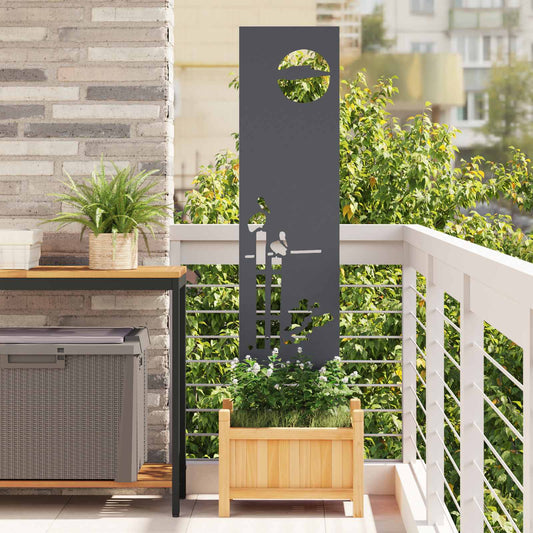 Schermo per privacy in giardino Traforo Antracite 32 x 140 cm | homemem39