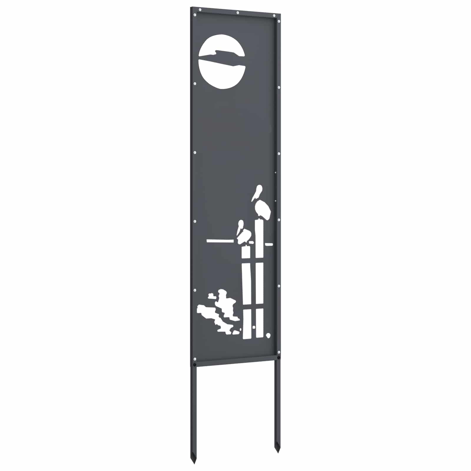 Schermo per privacy in giardino Traforo Antracite 32 x 140 cm | homemem39