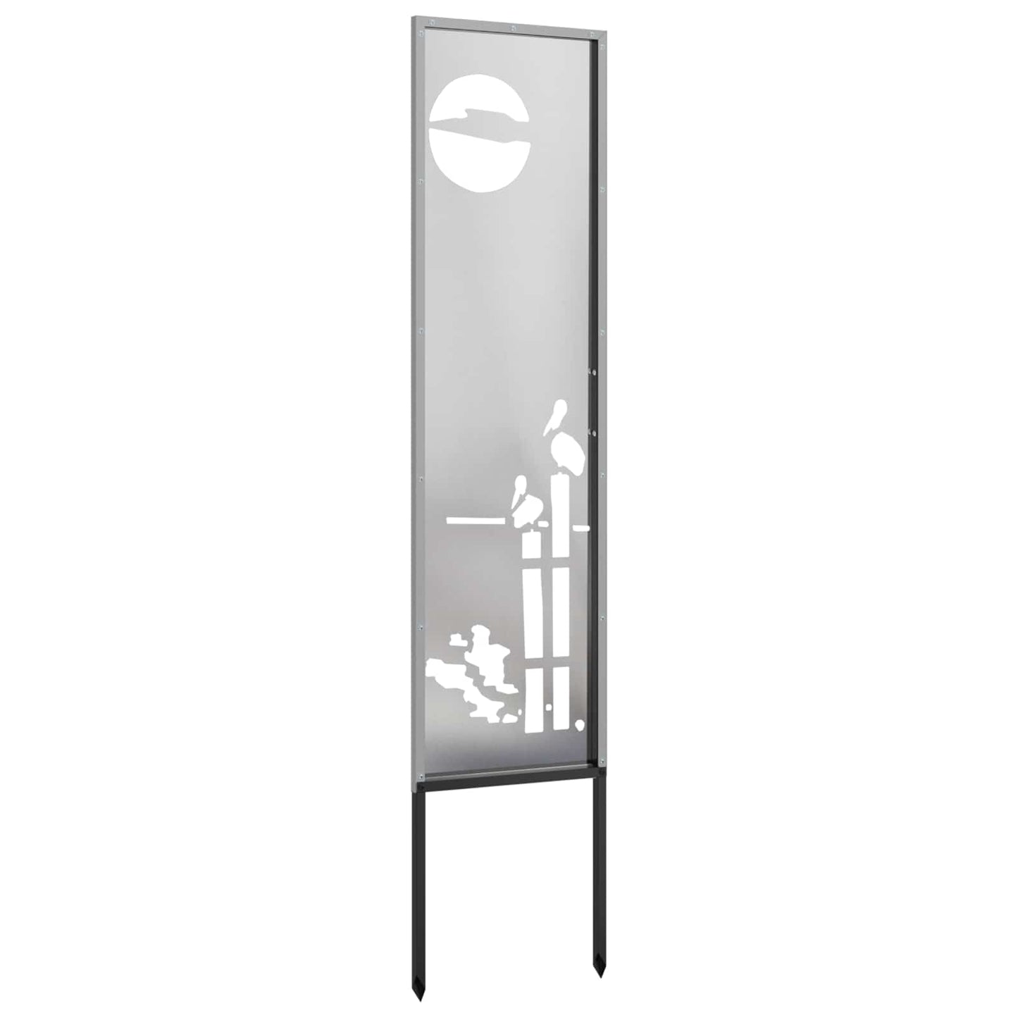Schermo per privacy in giardino Traforo Argento 32 x 140 cm | homemem39