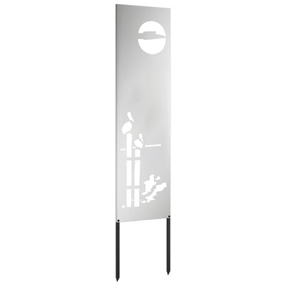 Schermo per privacy in giardino Traforo Argento 32 x 140 cm | homemem39