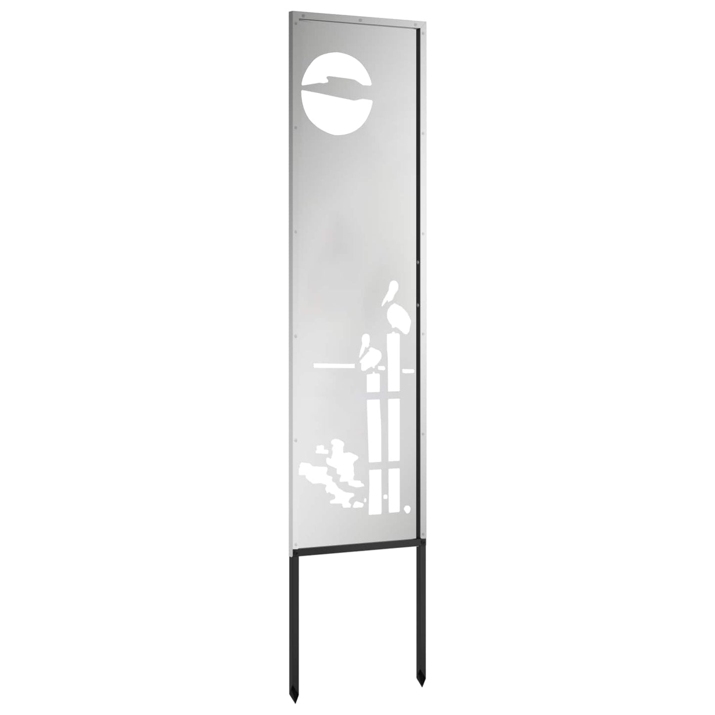 Schermo per privacy in giardino Traforo Argento 32 x 140 cm | homemem39
