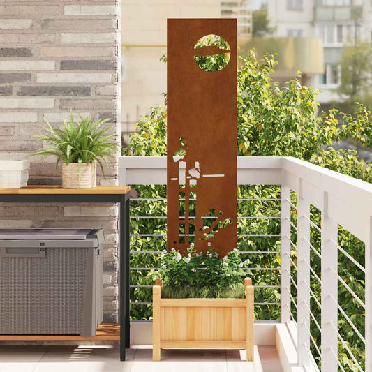 Pannello Decorativo da Giardino Altro Ruggine 32 x 140 cm