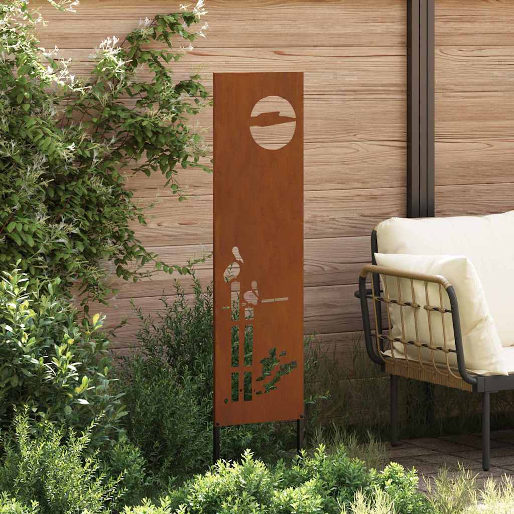 Pannello Decorativo da Giardino Altro Ruggine 32 x 140 cm