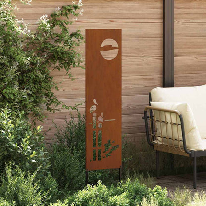 Pannello Decorativo da Giardino Altro Ruggine 32 x 140 cm